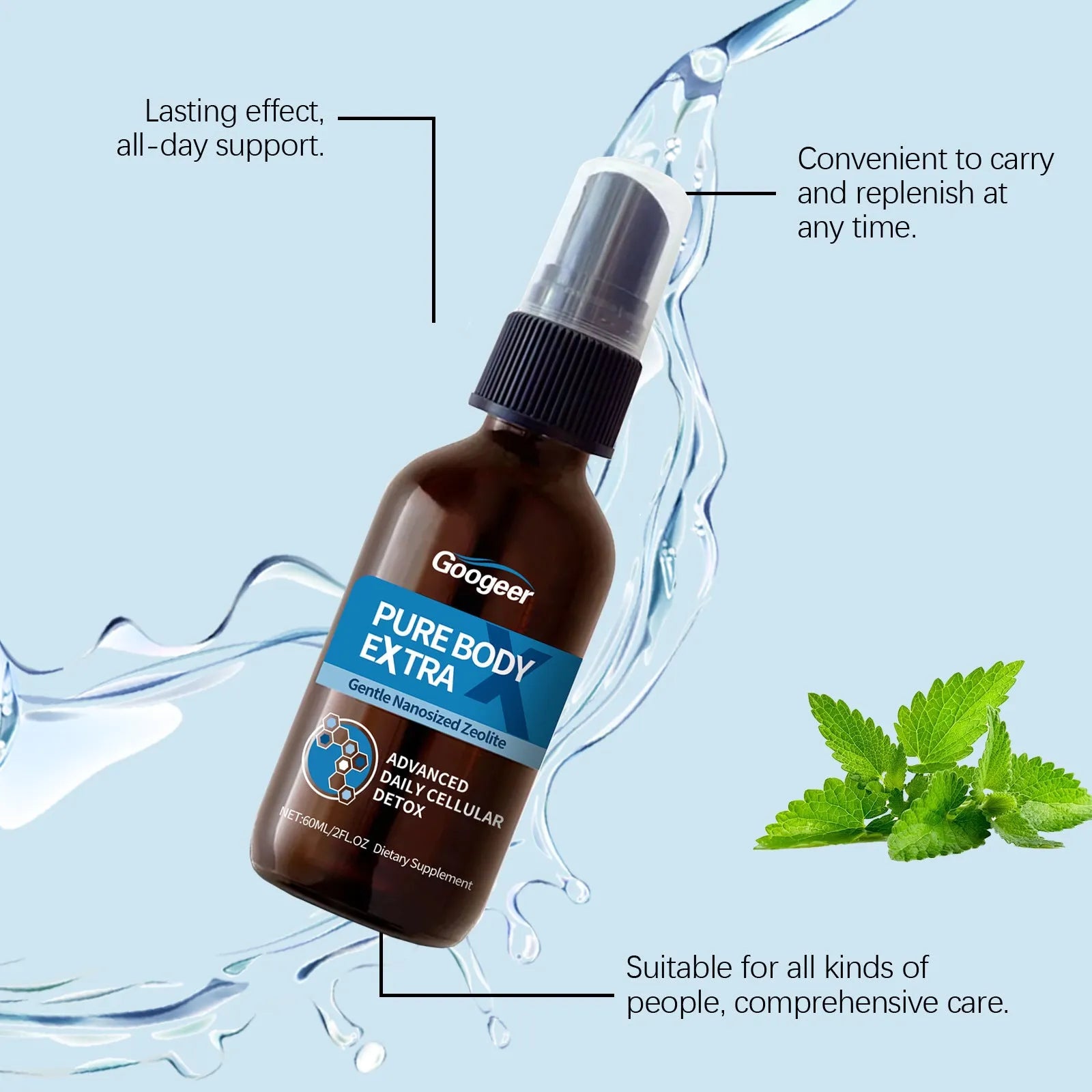 Googeer 60ml oral spray body care treatment kit