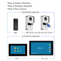 10 inch colour video intercom doorbell system with outdoor camera and indoor monitor