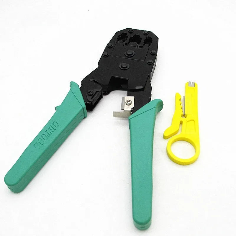SZ-315 multifunctional network cable pliers with rubber handle measuring 160mm length for RJ45 and phone wire crimping