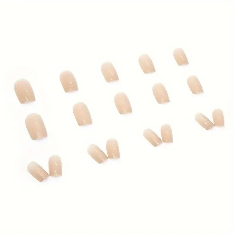 Plastic false nail art set in solid colour MY119 for ladies' cute style manicure.