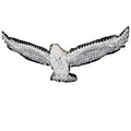 Eagle-themed crystal chandelier with stainless steel frame, 1000x500x800mm, adjustable height ceiling light for hallway