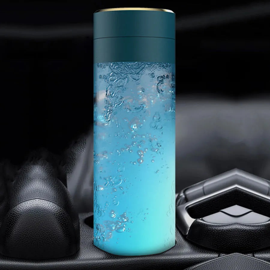 Portable anion hydrogen-rich cup with 300ml capacity, PC construction, platinum electrode, and TYPE C USB charging in multiple colours