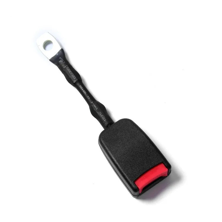 Car seat belt socket safety buckle with 20cm steel wire base for 21cm insert width vehicles