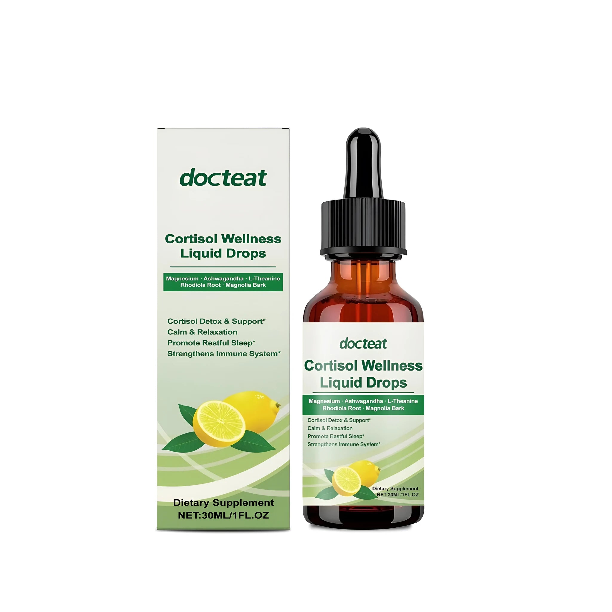 30ml bottle of traditional Chinese medicine supplement drops with dropper for herbal health regulation