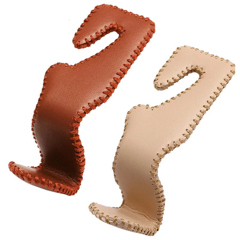Gold stainless steel car seat back hook for interior organisation with hidden mounting