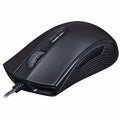 Pulsefirecore RGB wired gaming mouse in black or pink with photoelectric sensor and USB cable
