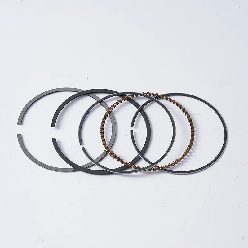 Motorcycle engine piston kit with aluminium alloy piston for 57.4mm cylinder diameter
