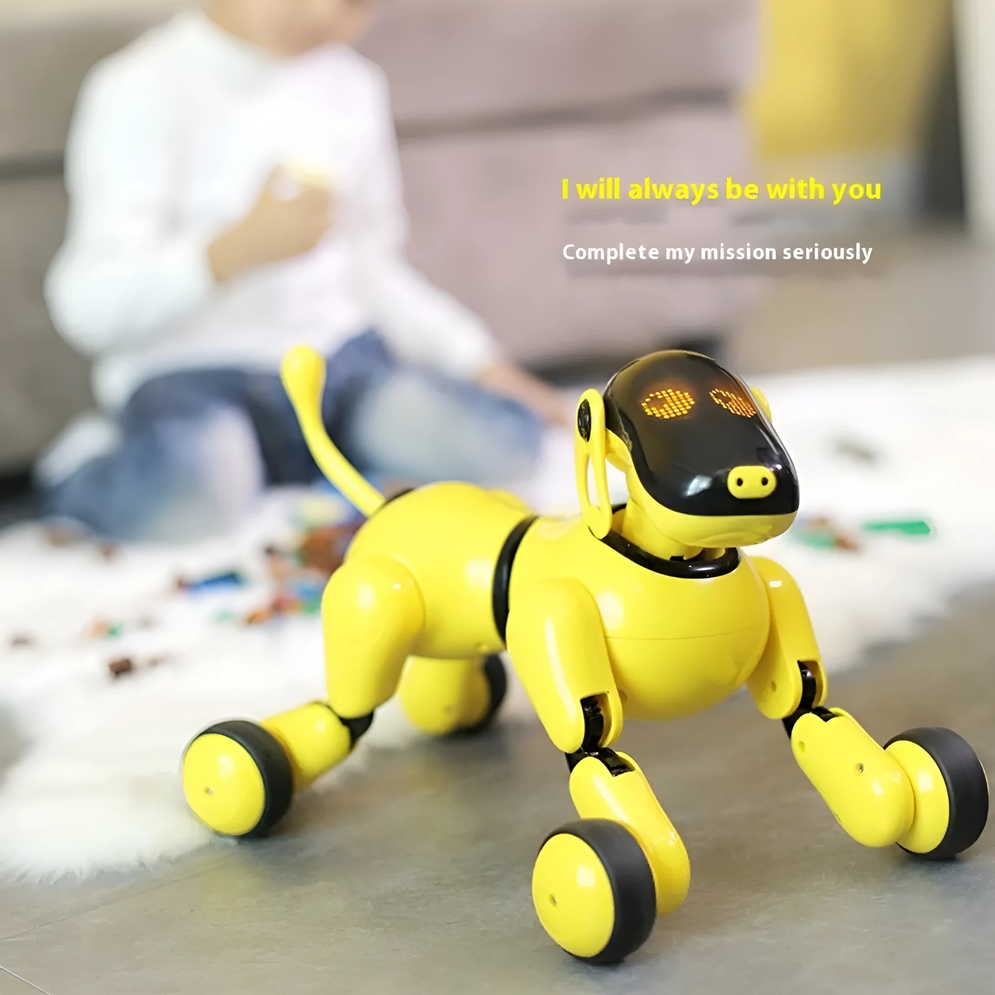 Kewang AI bionic robot dog first generation with voice control and ABS body