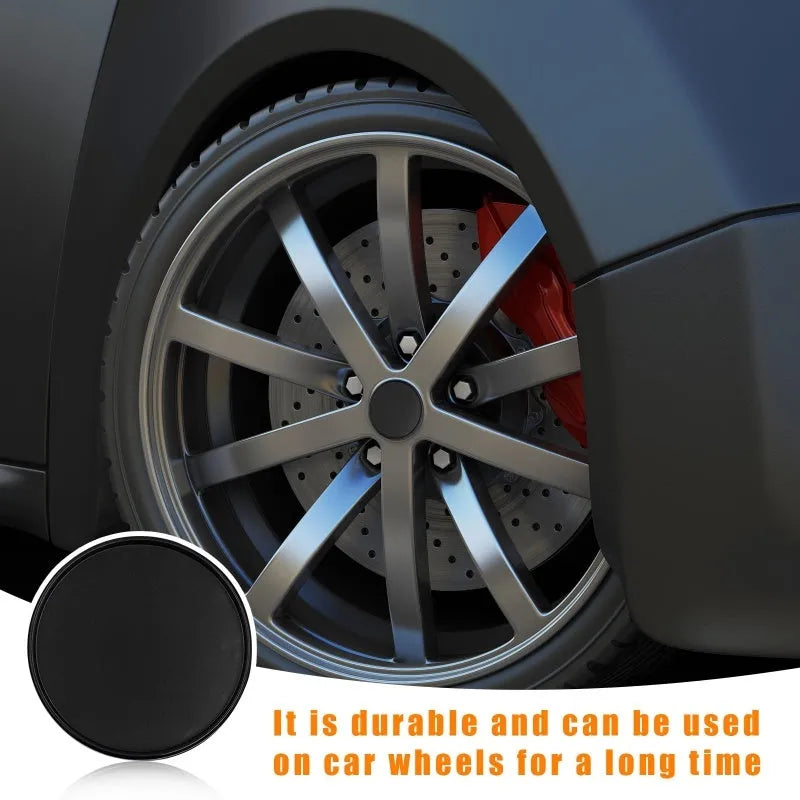 Black and silver plastic 54mm wheel cap for Japanese vehicle centre hubs