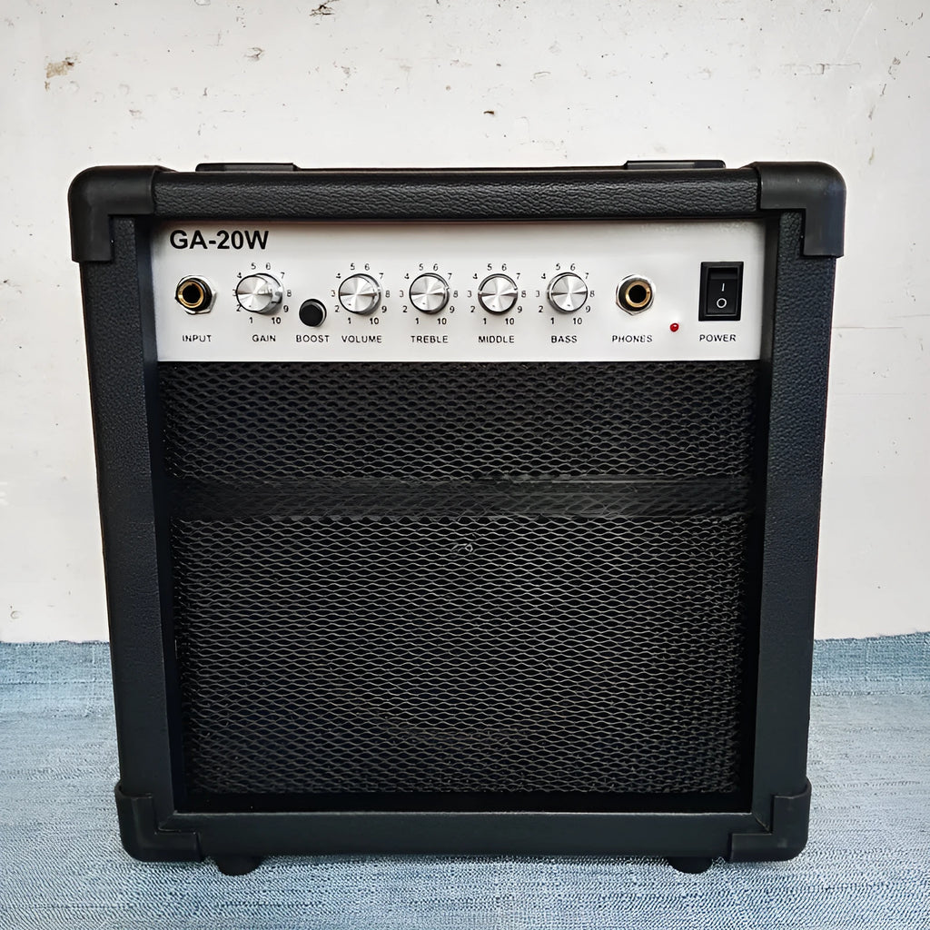 20W wooden electric guitar loudspeaker box in black finish
