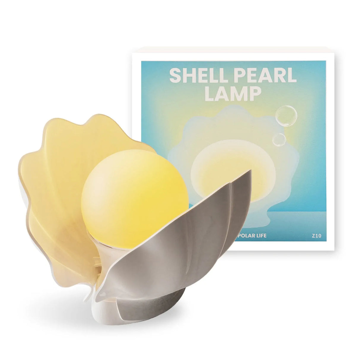 Shell Pearl silicone pat induction night light, 140 x 145 x 160 mm, modern simplicity disk lamp