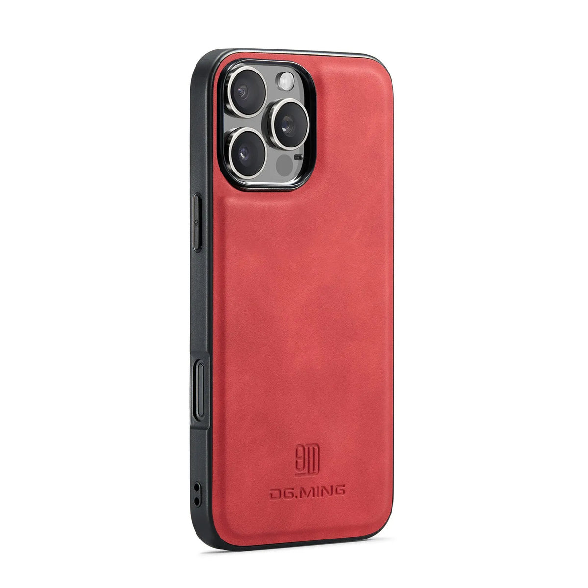 Magnetic card case for iPhone XR and iPhone 16 series in retro PU leather with card holder and glass back, available in five colours.