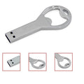 Metal key bottle opener USB flash drive with USB 2.0, available in 4GB to 128GB capacities