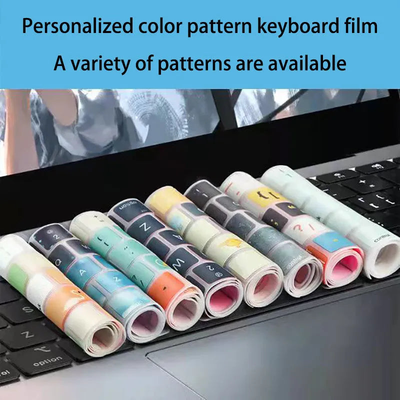 TPU keyboard protective film for Apple MacBook Pro Air 13.3-inch laptop in colourful design options