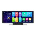 10-inch dashboard driving recorder with touch screen mounted in car