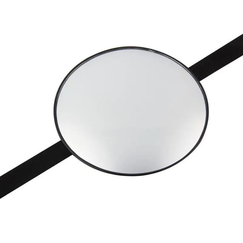 Black baby safety seat rearview mirror with 17cm glass and locking strap for cars