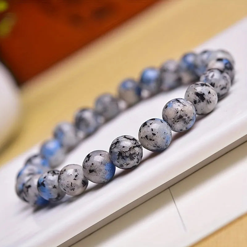 Handmade geometric K2 Azurite natural stone bracelet in new Chinese style
