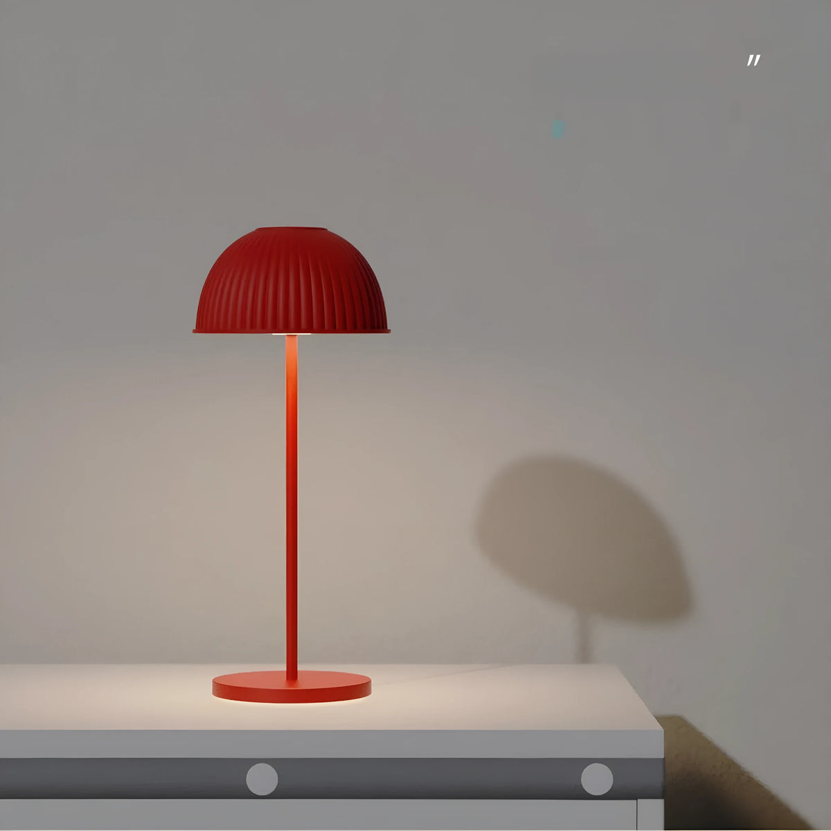 Creative mushroom shell table lamp with 3W LED in modern simplicity style, size 136x321mm