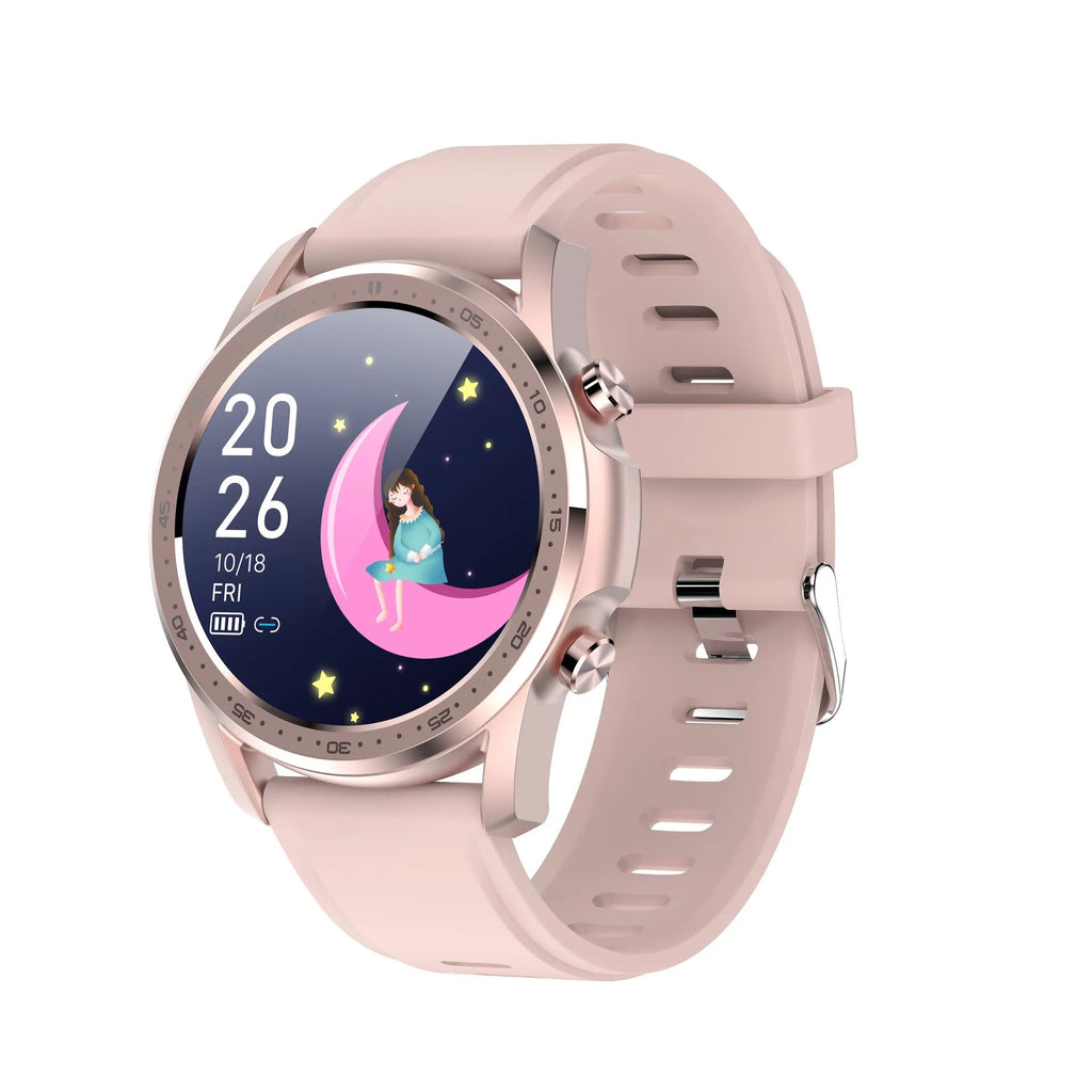 Youth2 black zinc alloy smart bracelet with screen displaying body temperature.