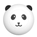 Panda-shaped silicone pet shower brush with soft bristles for bathing cats and dogs