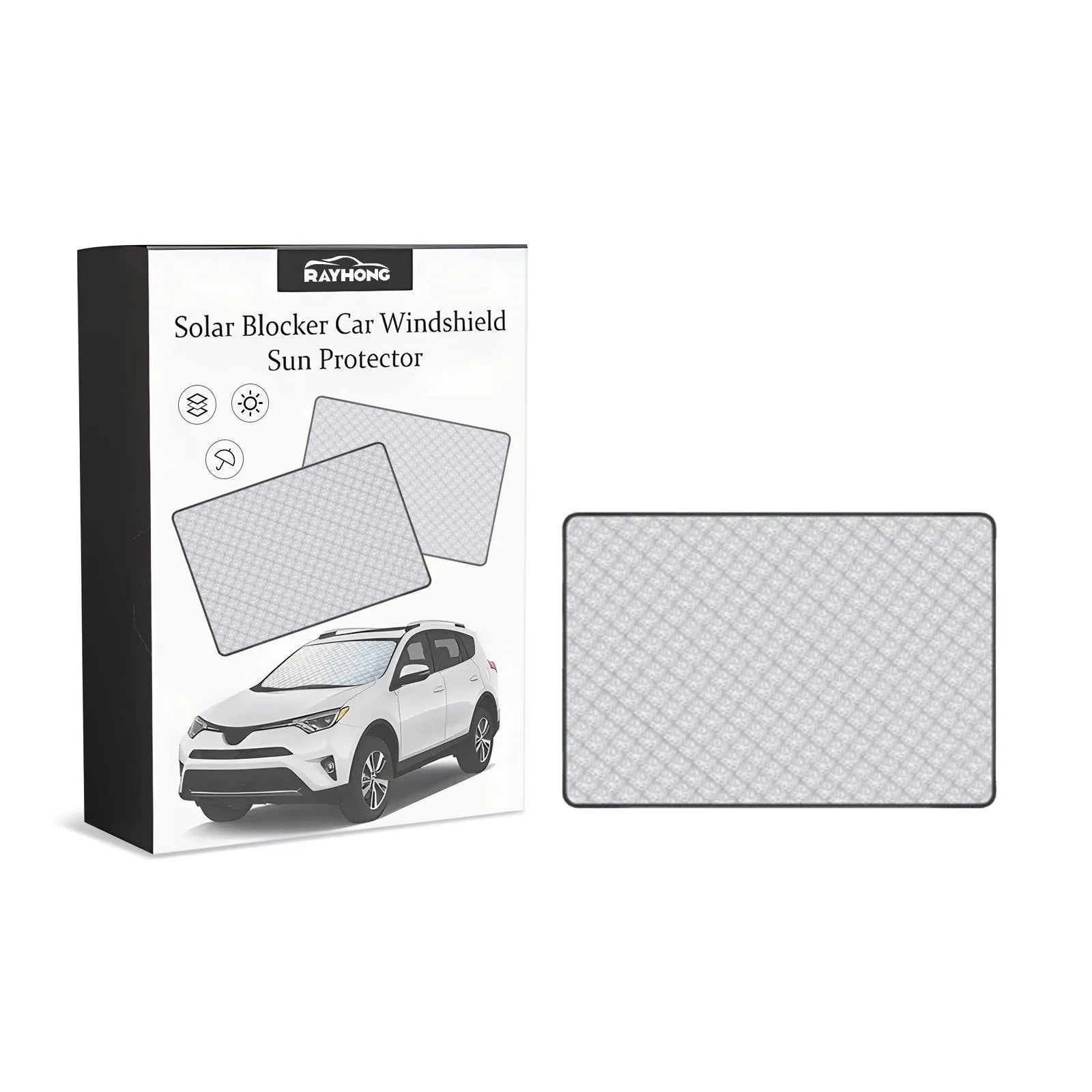 Car windshield aluminium film frost cover measuring 140 by 95 centimetres