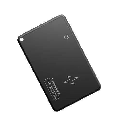 MFI AirTag compatible anti-lost tracking card with keychain attachment measuring 84x52x1.5mm