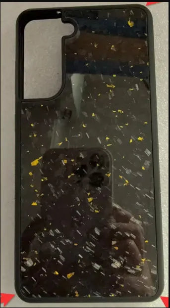 Samsung Galaxy phone case in Forged Red finish showing non-magnetic design for S20, S21 and S23 FE models
