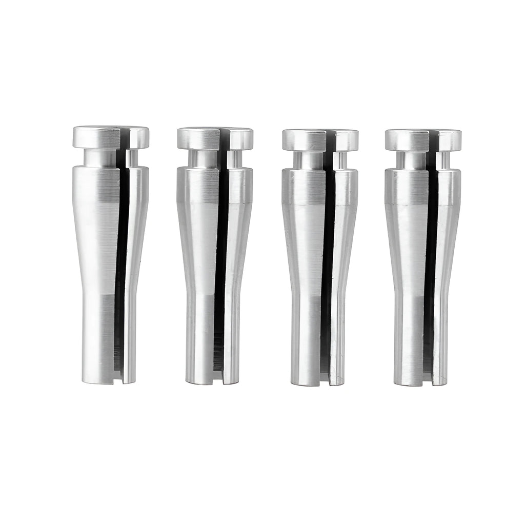 Four silver aluminium Ford truck cab rear latch cable repair parts for F150 F250 F350 models