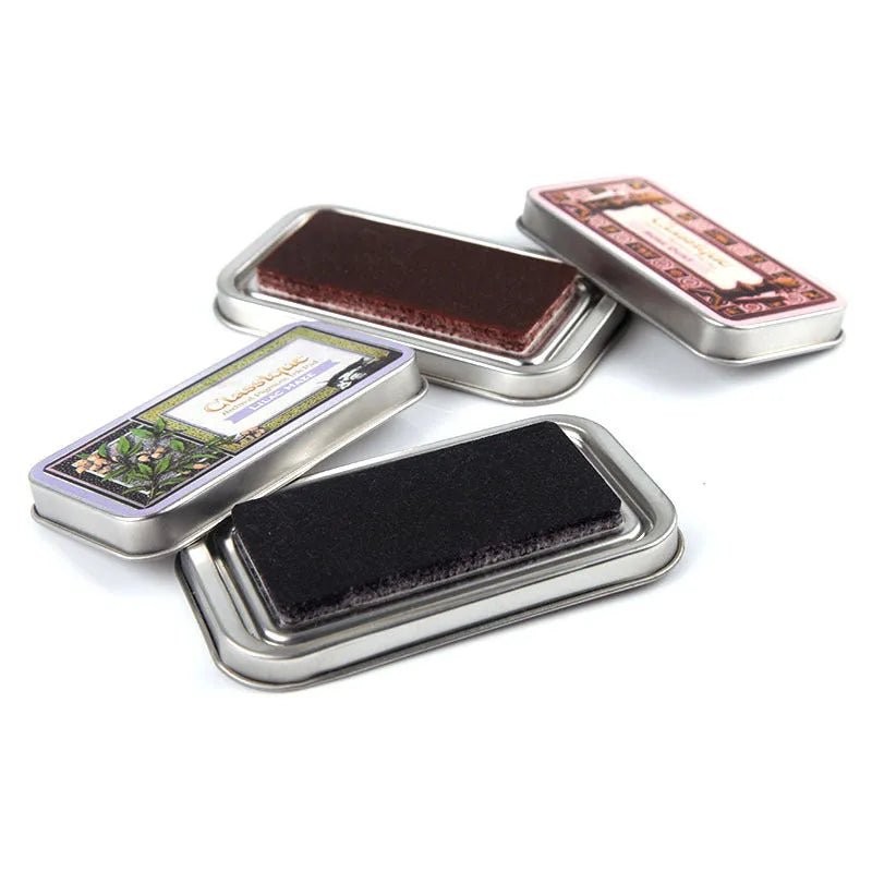 Rectangular notebook stamp pad with oily ink for DIY rubber stamp crafts in five colour options