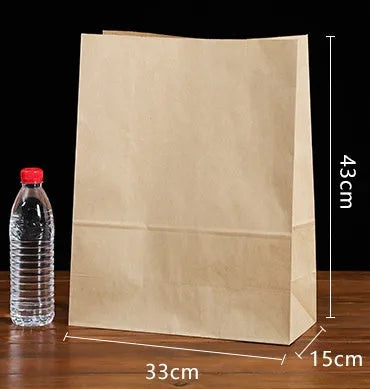 Yellow kraft paper aluminium foil inner packaging bag for snack foods with customisable sizing