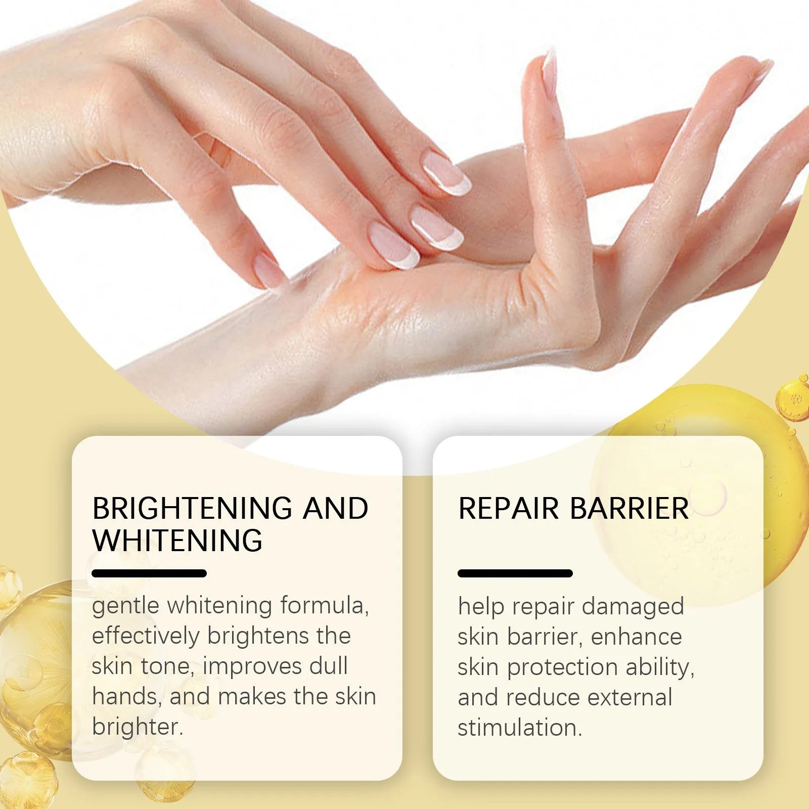 30g tube of hand cream for skin cleaning and cuticle care.
