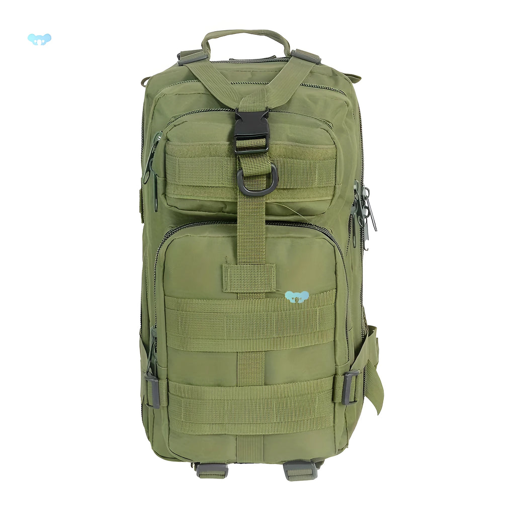 Double pull head camouflage outdoor backpack for men in PU material with multiple camo pattern options