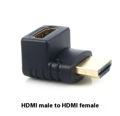 270-degree HDMI adapter cable with square bend for TV laptop wiring protection