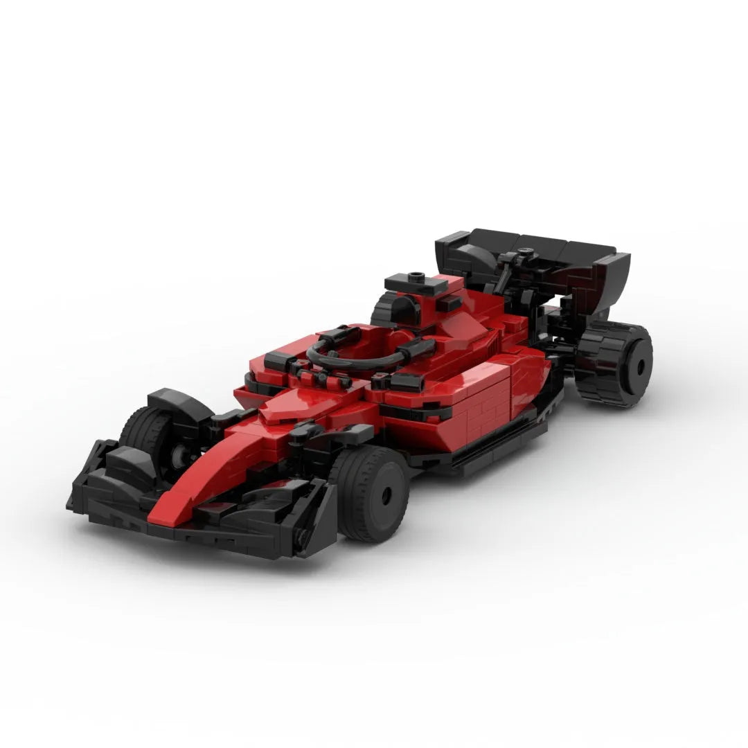 Red Formula F1 mosaic building blocks set with electronic drawing for ages over 14