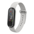 Black and white electronic ultrasonic mosquito repellent bracelet with USB charging port