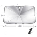 Foldable car sun shade umbrella with silver tape material for UV protection and heat insulation
