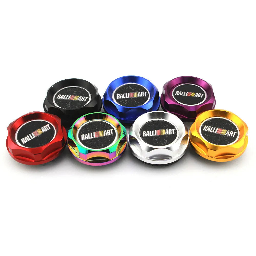 Aluminium alloy oil filter cap for Mitsubishi car modification in six colour options
