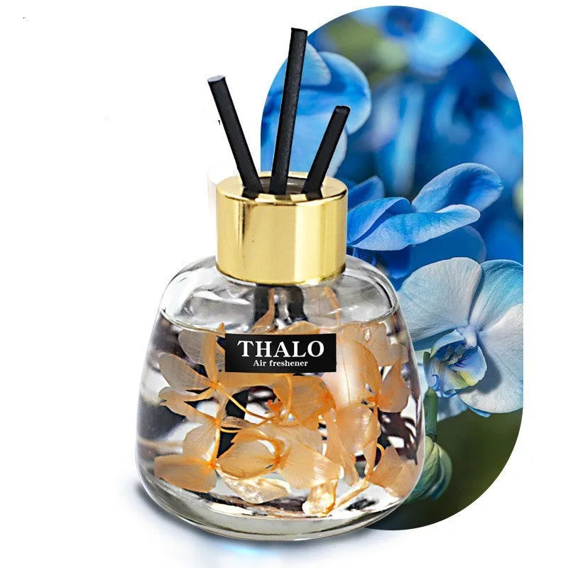 Glass bottle car perfume ornament for loose incense in various colours.