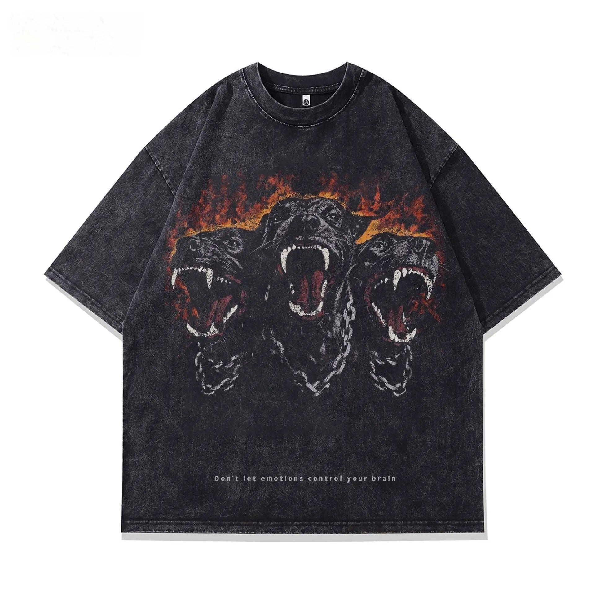Men's short sleeve t-shirt with character pattern print in pure cotton fabric