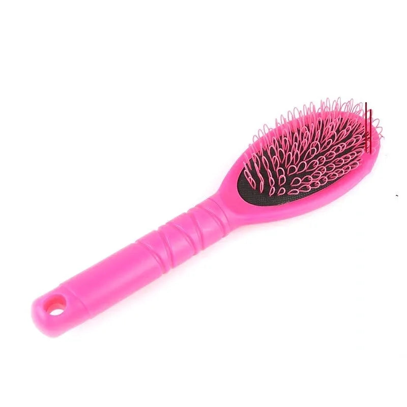 Black ring tooth hair extension comb with airbag cushion, 22cm length