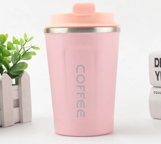 Stainless Steel Thermal Vacuum Coffee Mug with Lid, Leak-Proof Travel Car Office Thermo Cup for Tea, Water & Coffee, Double Wall Insulated 380ml/510ml
