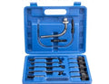 13-piece automatic transmission oil refuelling kit with pump tool and coloured connectors.