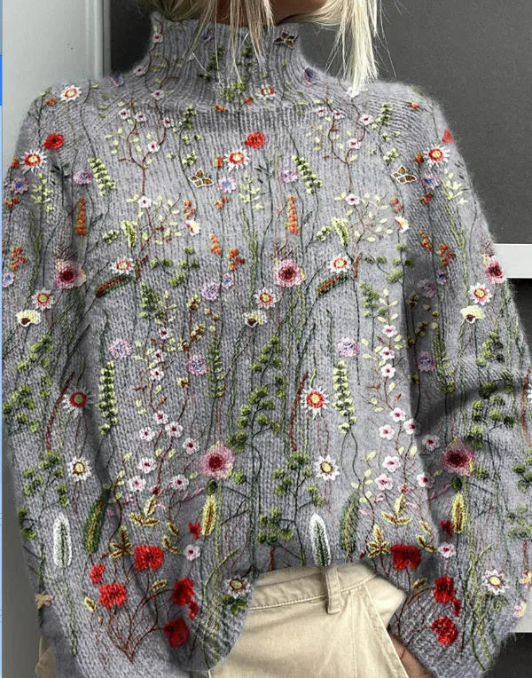 Women's Christmas-themed casual top with 3D abstract printing in polyester fabric