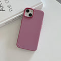 Full-cover liquid silicone metal phone case in Antique White for iPhone 14 Pro Max