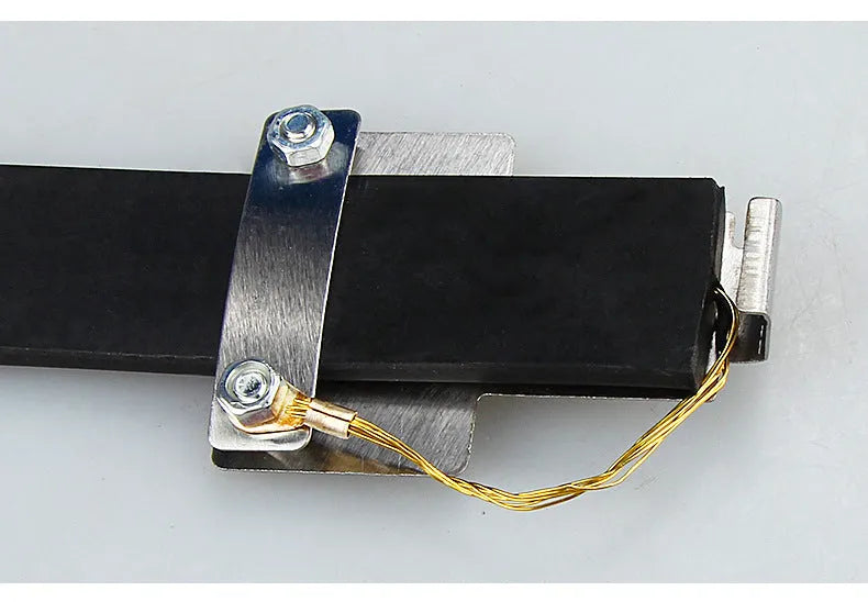 Black car electrostatic grounding belt with 370mm rubber-coated copper chain for static discharge.