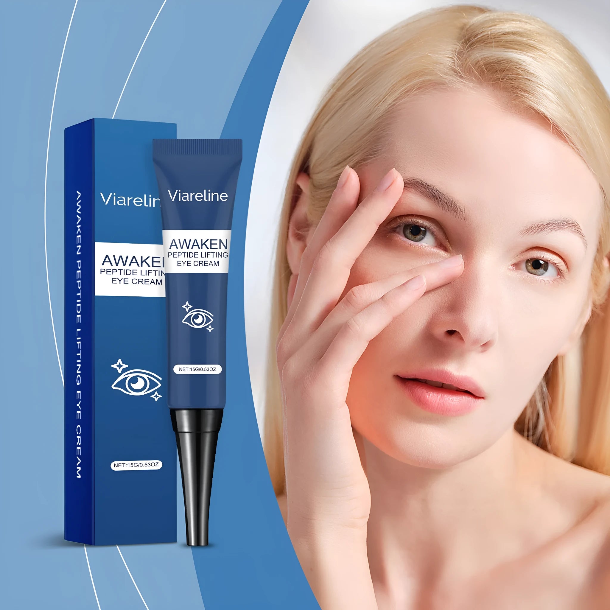 Viareline collagen firming eye cream 15g container