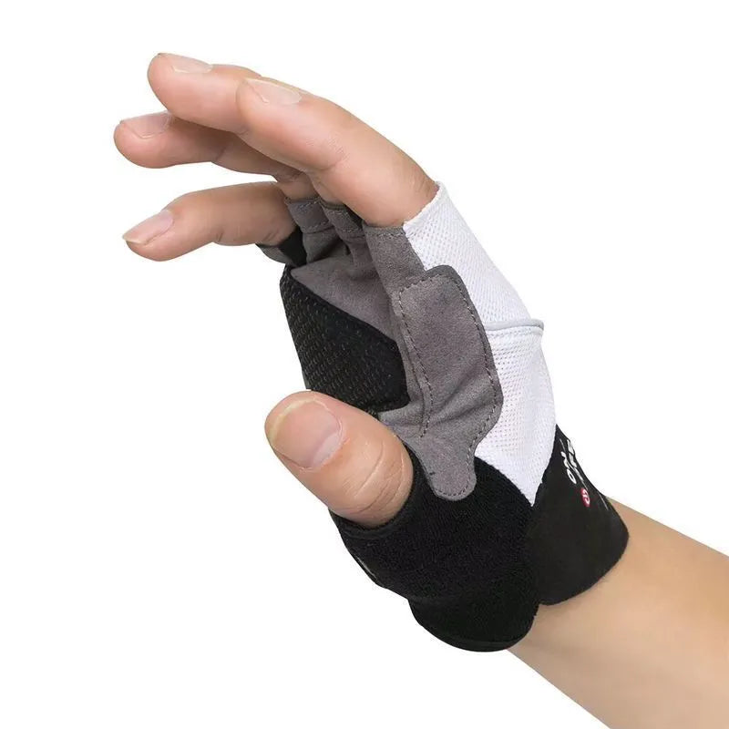Turn auto sensing sport riding gloves with LED lights in black, anti-skid palm, three sizes M L XL