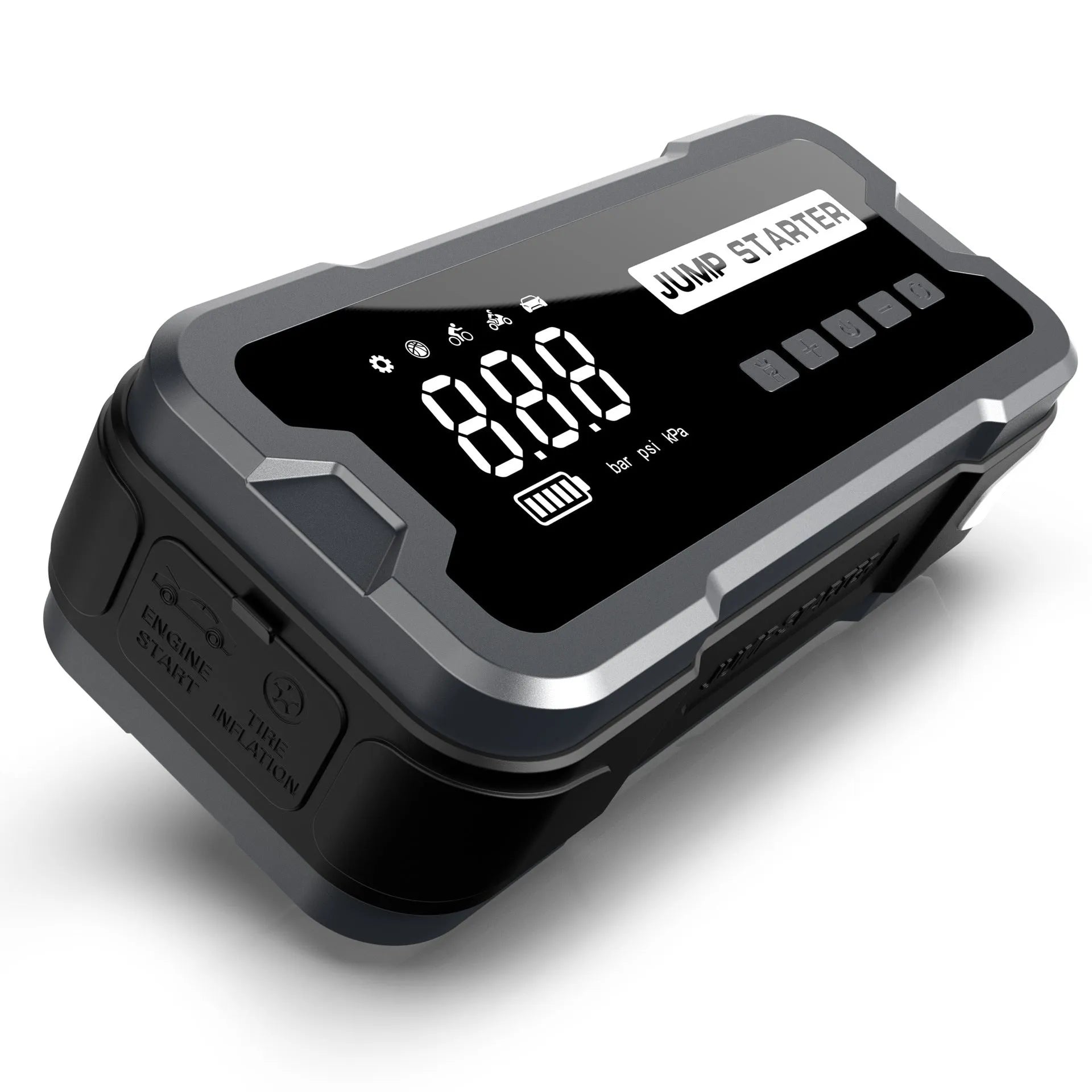 CY53 car jump starter power bank with built-in air compressor for diesel vehicles
