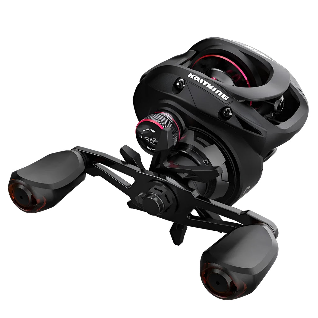 Drip wheel fishing reel with left or right hand wheel option for lure fishing