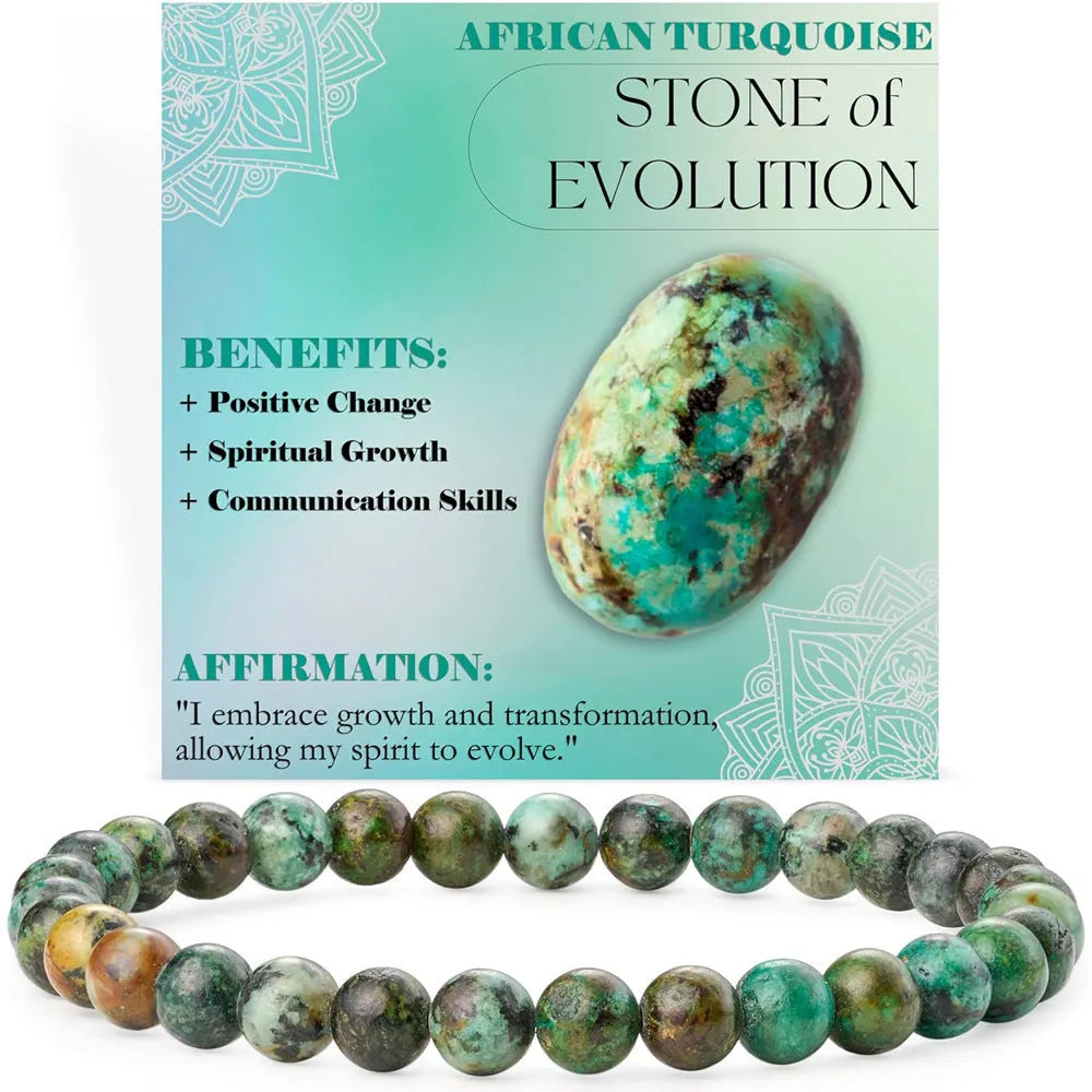 Handmade geometric agate bracelet with 6mm beads in multiple natural stone colour options